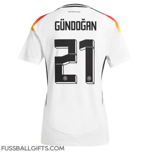 Deutschland Ilkay Gundogan #21 Fußballbekleidung Heimtrikot Damen EM 2024 Kurzarm